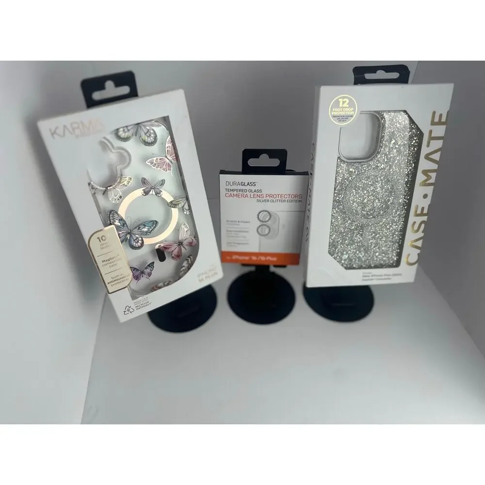 2-Day $55 iPhone 16 Plus Bundle: Case-Mate/Karma + DuraGlass Lens Protector NWT